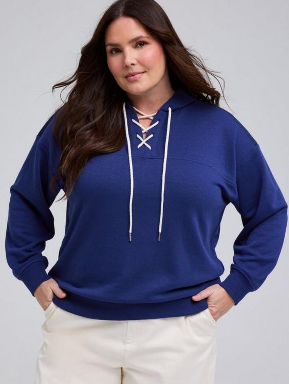 NWT Torrid Belle Isle Lace Up Hoodie Size 4